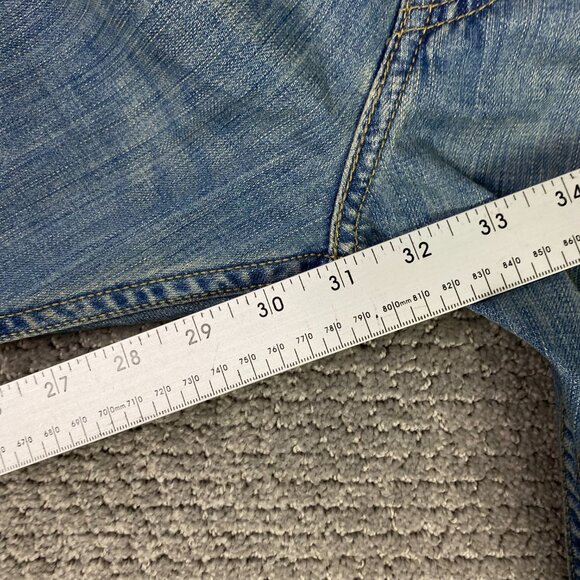 Levi's 569 Loose Straight Jeans Men's 40 x 32 Measures 42 x 31 Blue Cotton - Picture 16 of 16